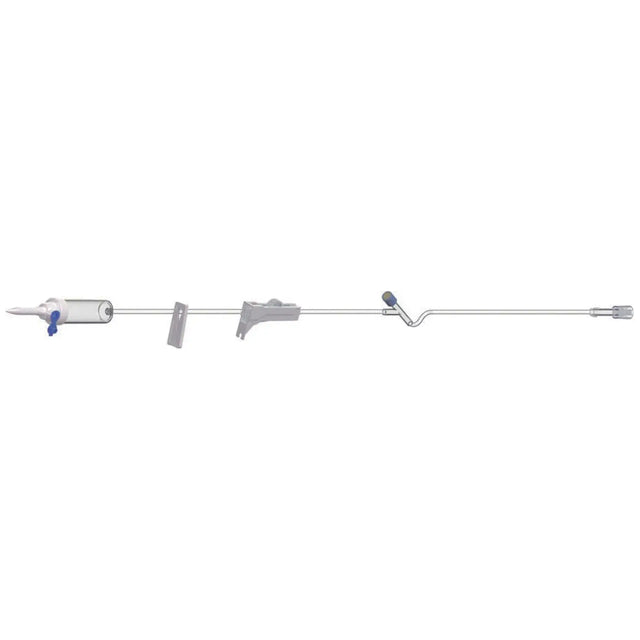 AMSINO IV Admin Set, 15 Drops/mL, 78" Length, 16 mL Priming, Vented/Non-Vented, 1 Slide Clamp, Roller Clamp, 1 Y Site, Rotating Male Luer Lock, PE Pouch, 50/cs (75 cs/plt) Amsino International, Inc.