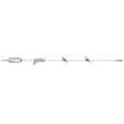AMSINO IV Admin Set, 10 Drops/mL, 105" Length, 21 mL Priming, Non-Vented, Roller Clamp, 2 AMSafe Needle-Free Y Sites, Rotating Male Luer Lock, Tyvek Form Fill Seal, 50/cs Amsino International, Inc.