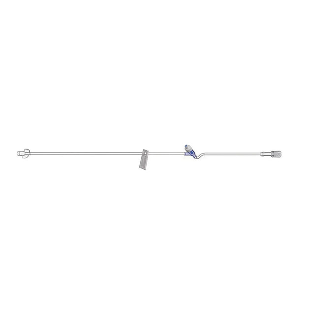 AMSINO Microbore IV Extension Set, 7", Slide Clamp, PosiSite Needleless Injection Y Site, DEHP-Free, Latex-Free, Female Luer & Cap, Slide Clamp, Rotating Male Luer Lock, Poly Pouch, 50/cs Amsino International, Inc.