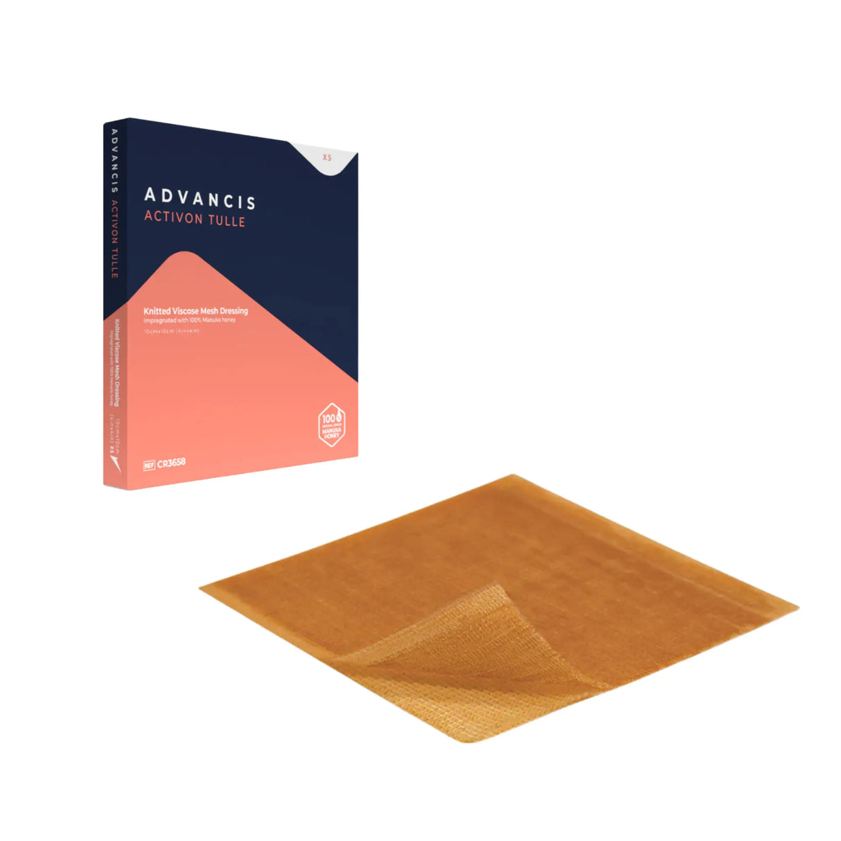 Advancis Manuka Honey Mesh Dressing box, and Mesh