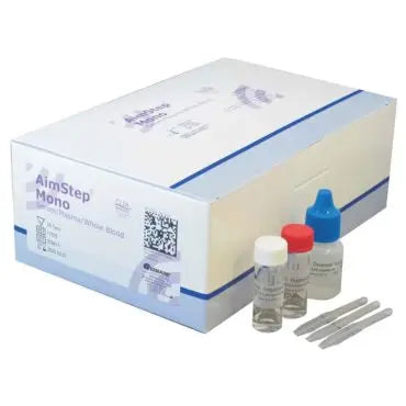 AimStep MONO  Mononucleosis Rapid Cassette Test 25/box Germaine Labs
