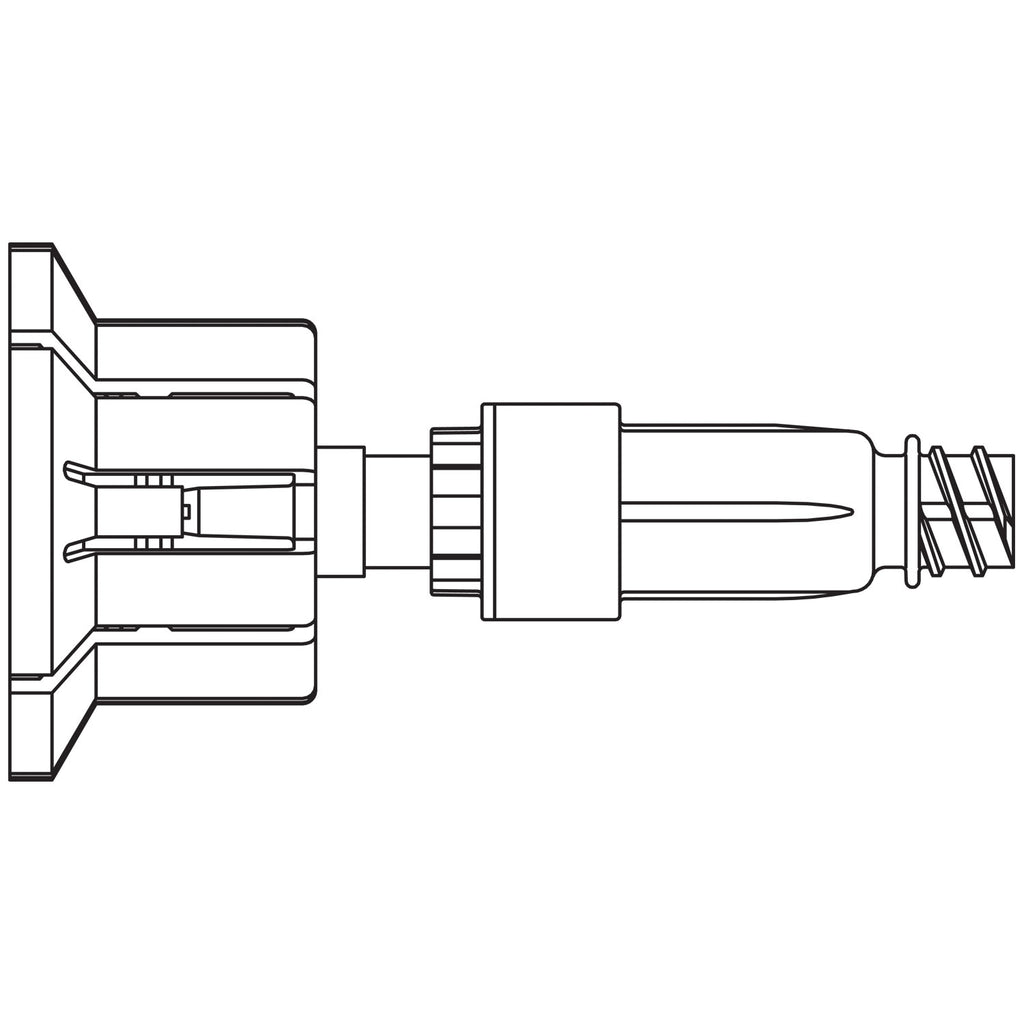 B BRAUN NEEDLE-FREE DISPENSING PINS - Non-Vented Vial Access Spike, 50/cs (Rx), Non-Returnable (Continental US+HI Only, Excluding IN and ND)