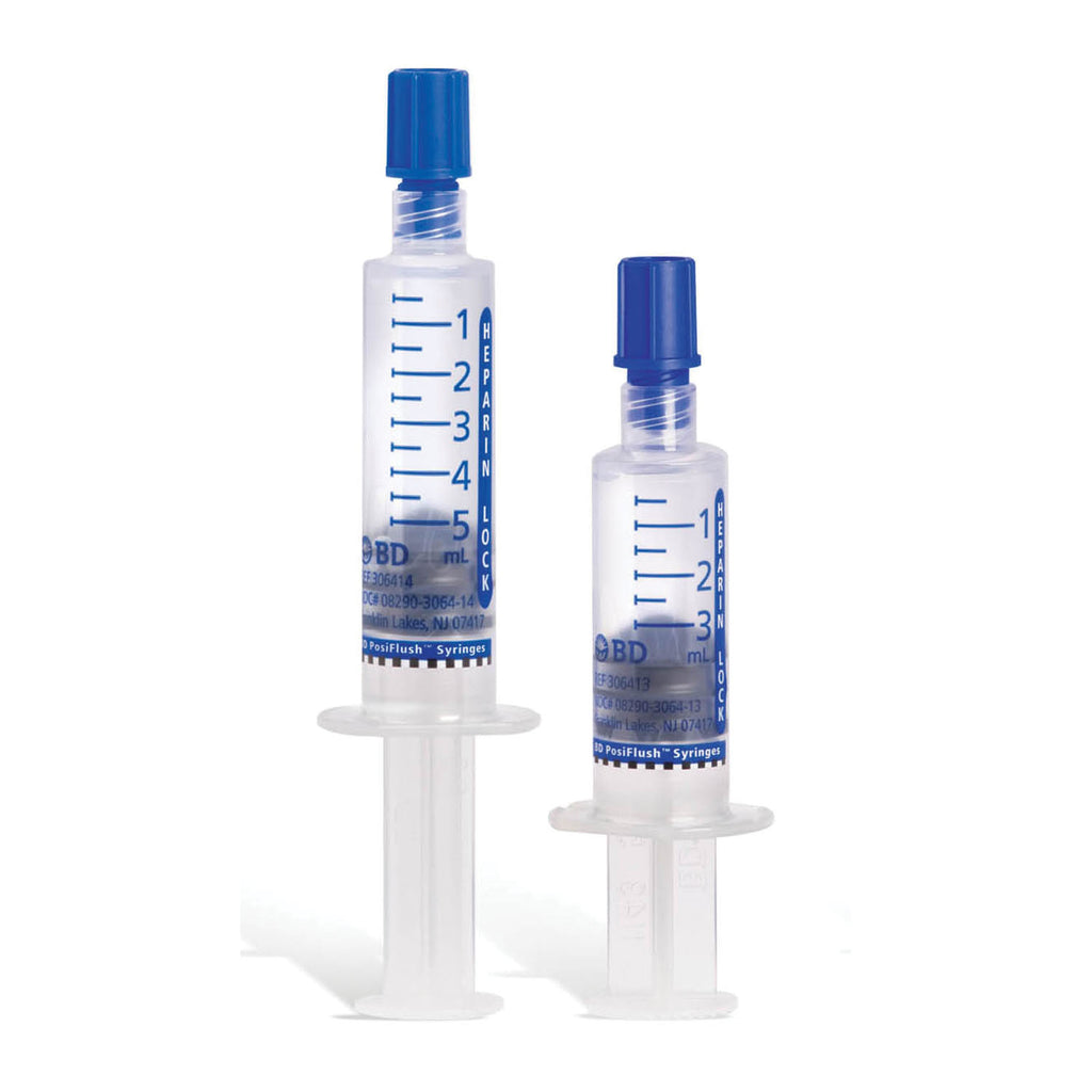 BD POSIFLUSH HEPARIN LOCK FLUSH SYRINGES - Heparin Lock Flush Syringe, 10 Units/mL, 3mL Fill in 10mL Syringe, 30/bx, 16 bx/cs (Rx) (Temp Sensitive; Non-Returnable) (Continental US Only) (Drop Ship Requires Pre-Approval) Max weekly quantity allowed: 10