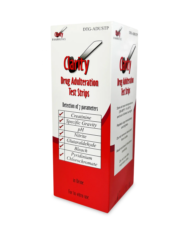 Clarity DTG-ADUSTP Urine Adulteration Strips 25/BX Clarity Diagnostics