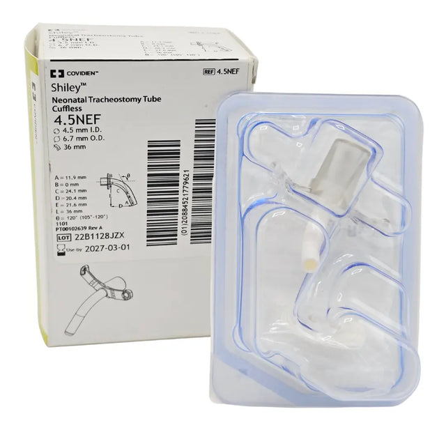 Covidien Shiley 4.5NEF Neonatal Cuffless Tracheostomy Tube Size 4.5 mm Covidien