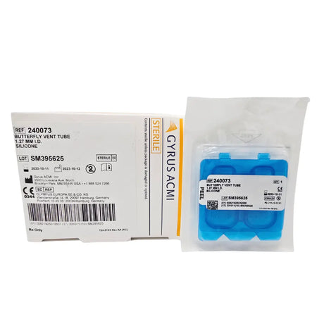 Gyrus Acmi 240073 Butterfly Vent Tube 1.27mm Silicone Gyrus Acmi