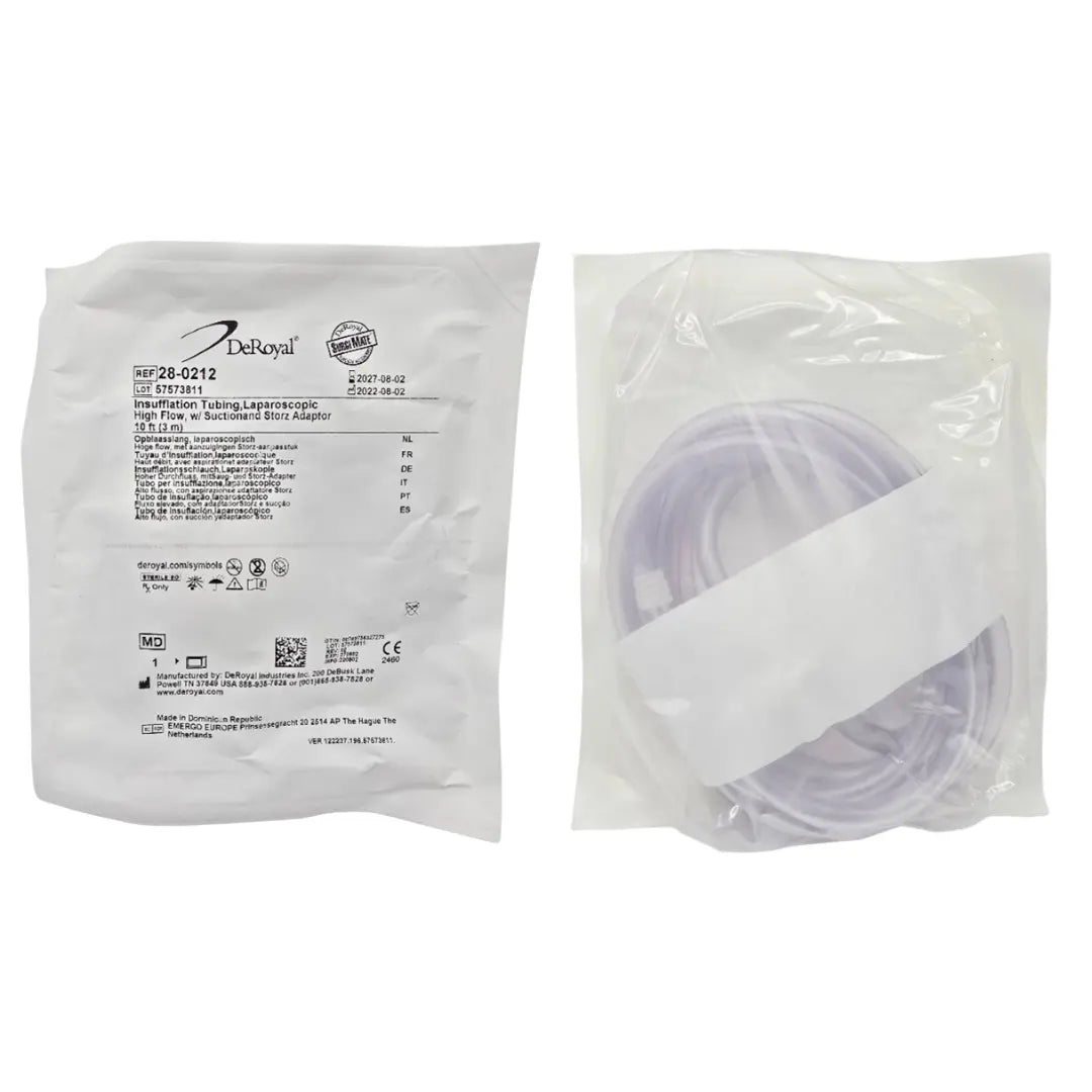 DeRoyal 28-0212 High-Flow Insufflation Tubing Laparoscopic DeRoyal