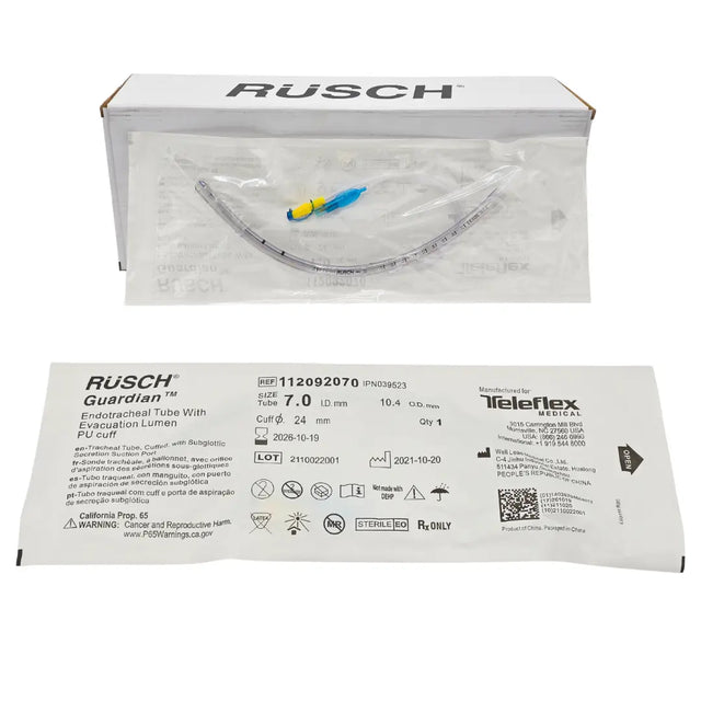Teleflex 112092070 Endotracheal Tube w/ Evacuation Lumen PU Cuff Teleflex