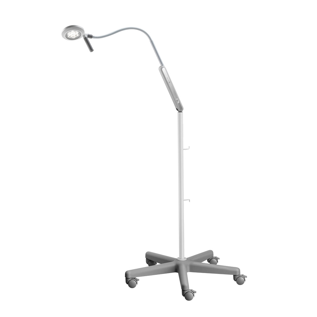 VISIANO 10 LED Exam Light 10-1 P S10, Gooseneck Arm - Roller stand