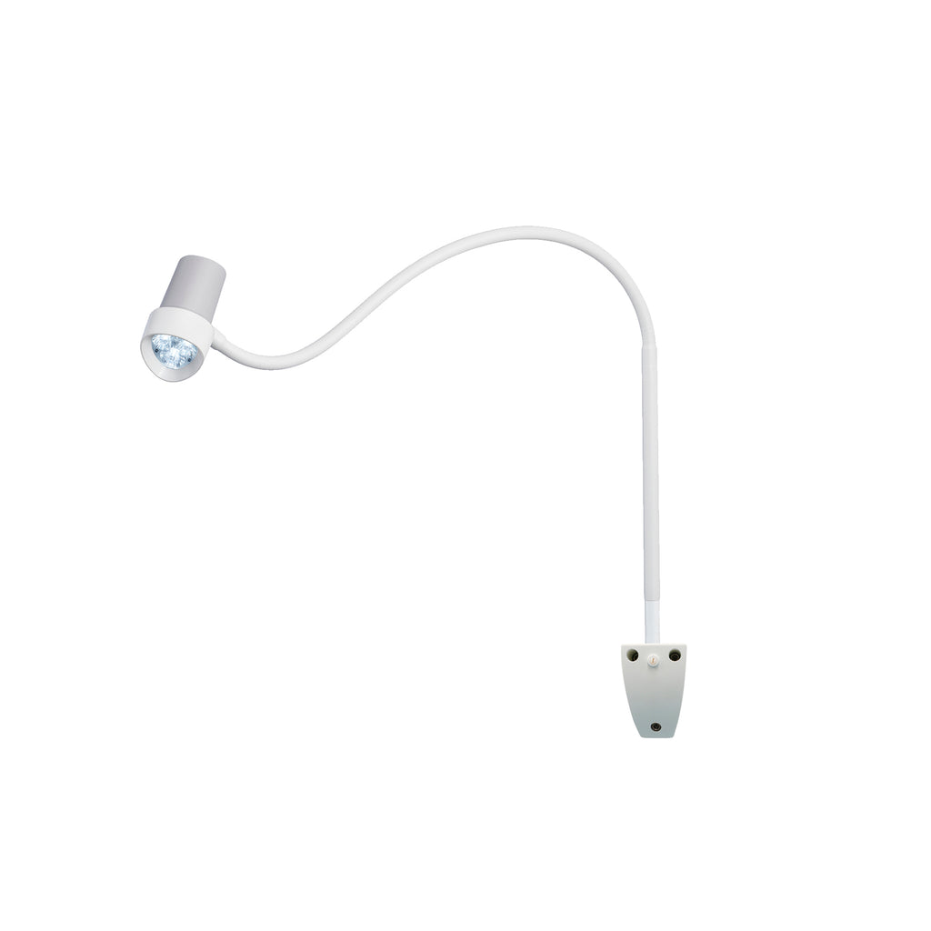 HALUX N30-1 P SV Exam Light, 8W, 4400K, GOOSENECK, Dimmable, Side Mount, Wall Mount