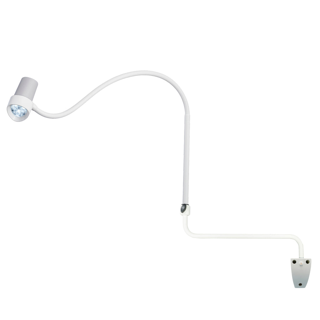 HALUX N30-1 P SV Exam Light, 8W, 4400K, GOOSENECK, Dimmable, Side Mount, Wall Mount, EXT Arm