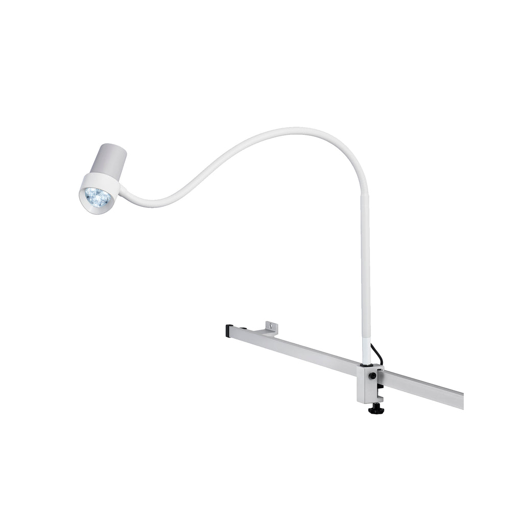 HALUX N30-1 P SV Exam Light, 8W, 4400K, GOOSENECK, Dimmable, Side Mount, Rail Mount