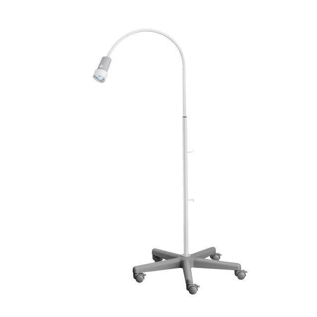 Waldmann HALUX N30-1 P SH Exam Light, 8W, 4400K, GOOSENECK, Dimmable, Rear Mount, Roller Stand Waldmann Lighting
