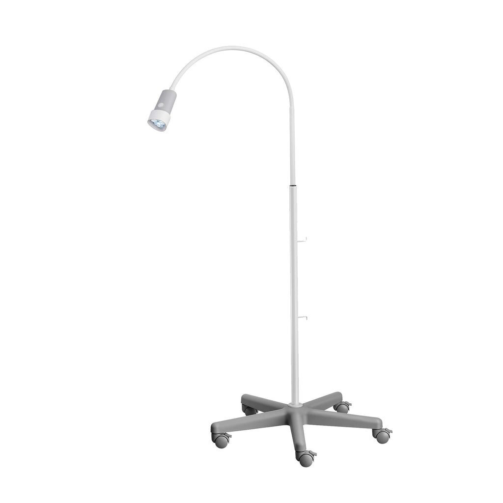 HALUX N30-1 P SH Exam Light, 8W, 4400K, GOOSENECK, Dimmable, Rear Mount, Roller Stand