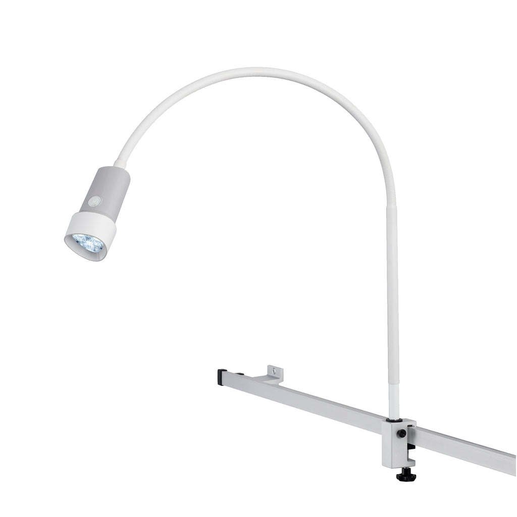 HALUX N30-1 P SH Exam Light, 8W, 4400K, GOOSENECK, Dimmable, Rear Mount, Rail Mount