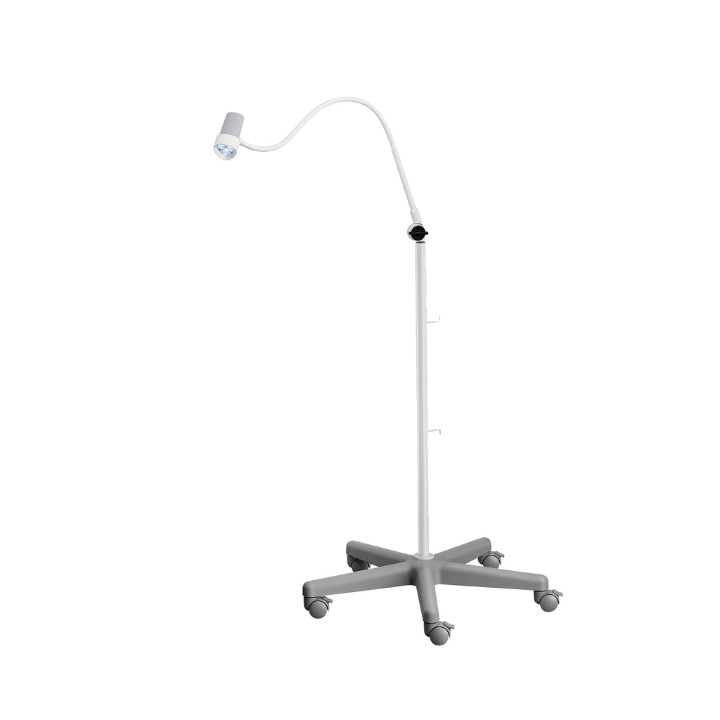 HALUX N30-1 P SGV Exam Light, 8W, 4400K, GOOSENECK, BASE JOINT, Dimmable, Side Mount, Roller Stand