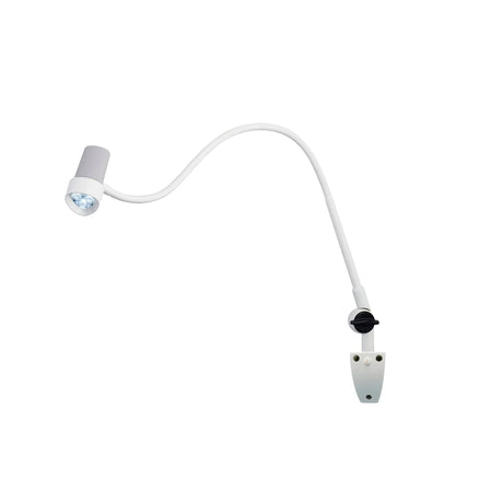 Waldmann HALUX N30-1 P SGV Exam Light, 8W, 4400K, GOOSENECK, BASE JOINT, Dimmable, Side Mount, Wall Mount Waldmann Lighting