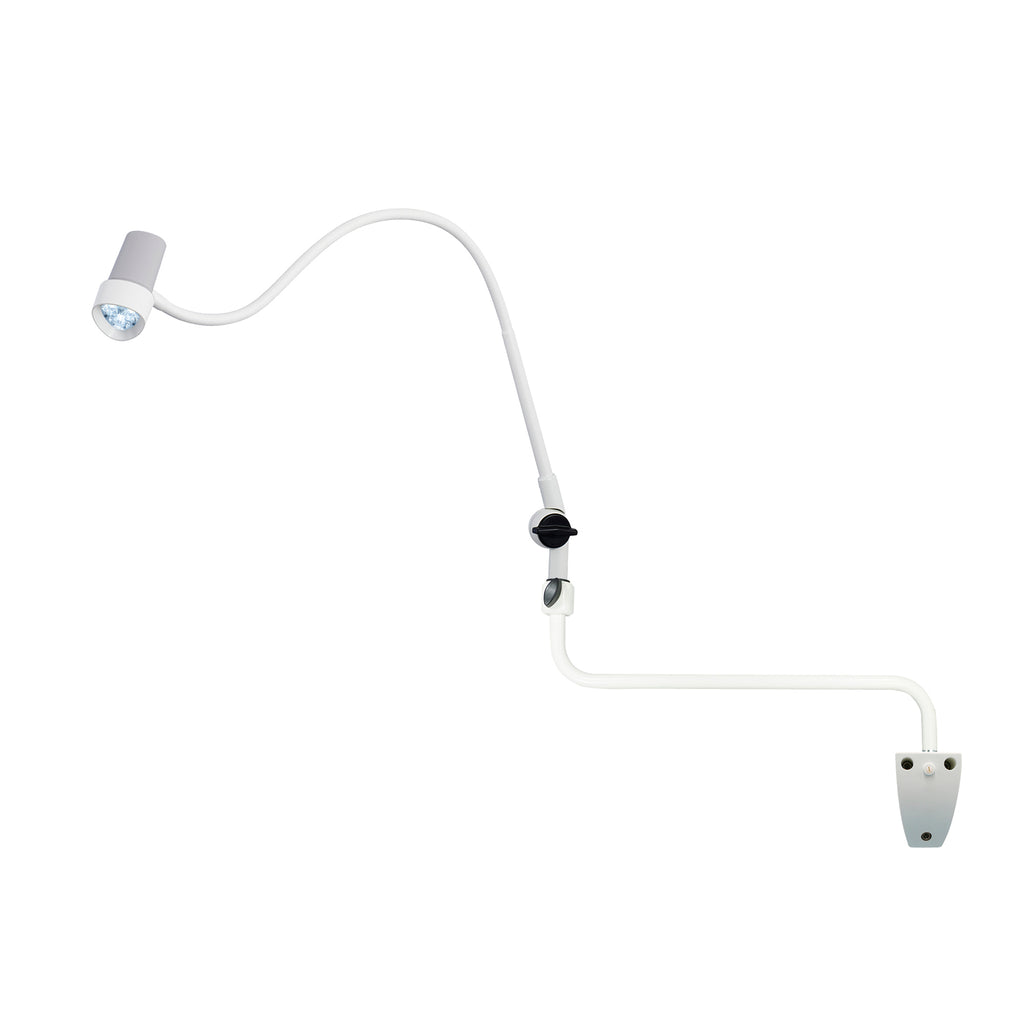 HALUX N30-1 P SGV Exam Light, 8W, 4400K, GOOSENECK, BASE JOINT, Dimmable, Side Mount, Wall Mount, EXT Arm