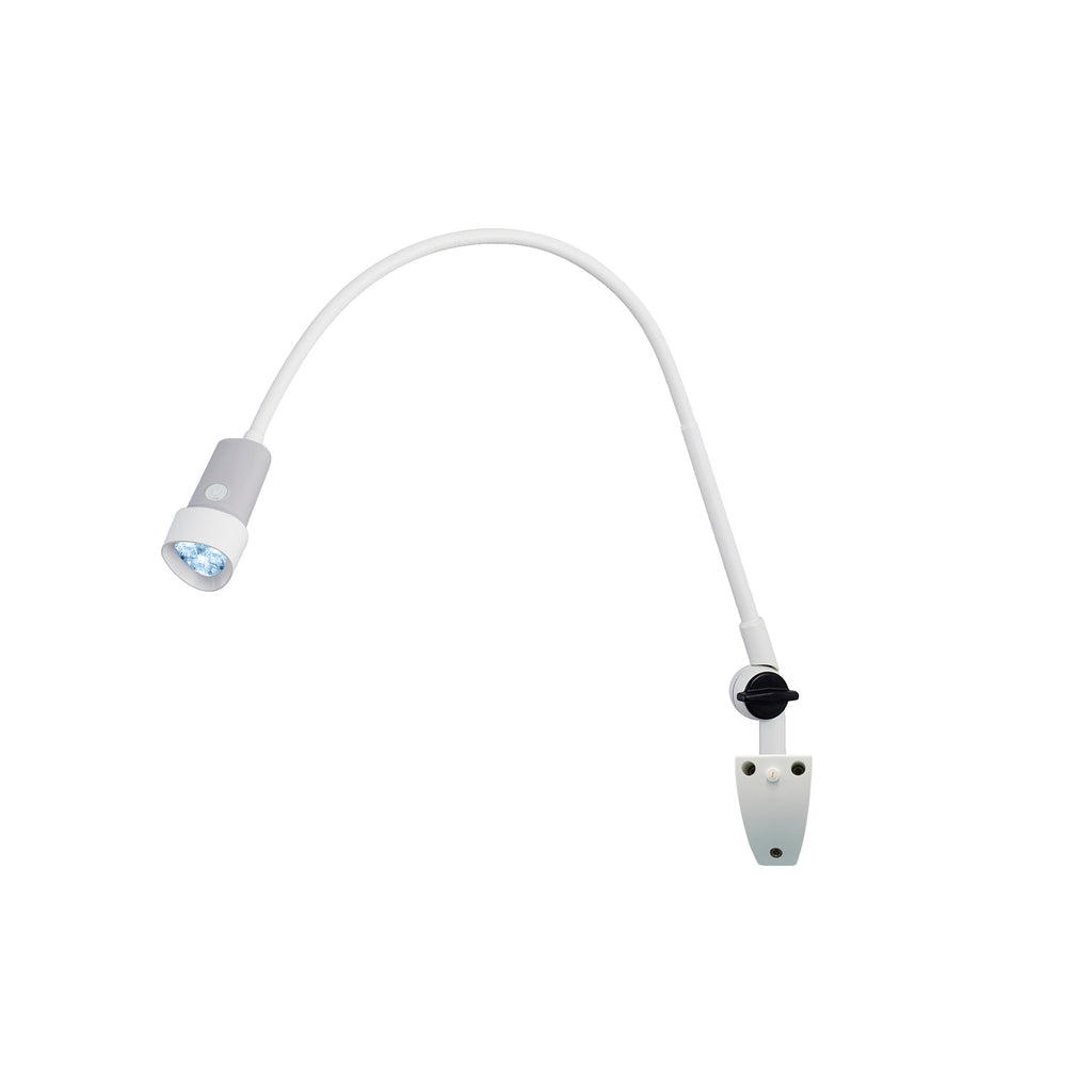 HALUX N30 -1 P SGH Exam Light, 8W, 4400K, GOOSENECK, BASE JOINT, Dimmable, Rear Mount, Wall Mount