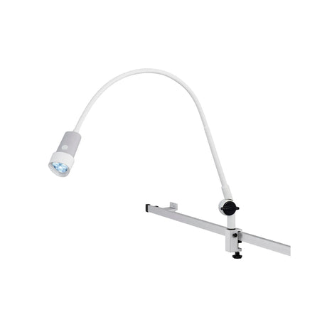 Waldmann HALUX N30 -1 P SGH Exam Light, 8W, 4400K, GOOSENECK, BASE JOINT, Dimmable, Rear Mount, Rail Mount Waldmann Lighting
