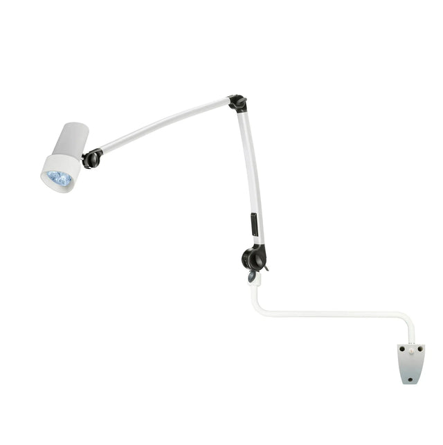 Waldmann HALUX N30-1 P F1 Exam Light, 8W, 4400K, 16MM PIN, Articulating Arm, Dimmable, Wall Mount, EXT Arm Waldmann Lighting