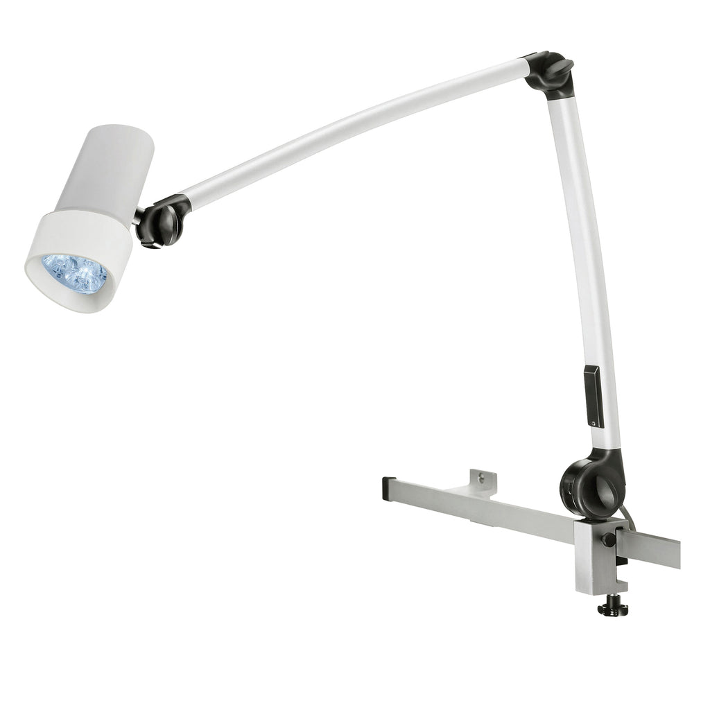 HALUX N30-1 P F1 Exam Light, 8W, 4400K, 16MM PIN, Articulating Arm, Dimmable, Rail Mount