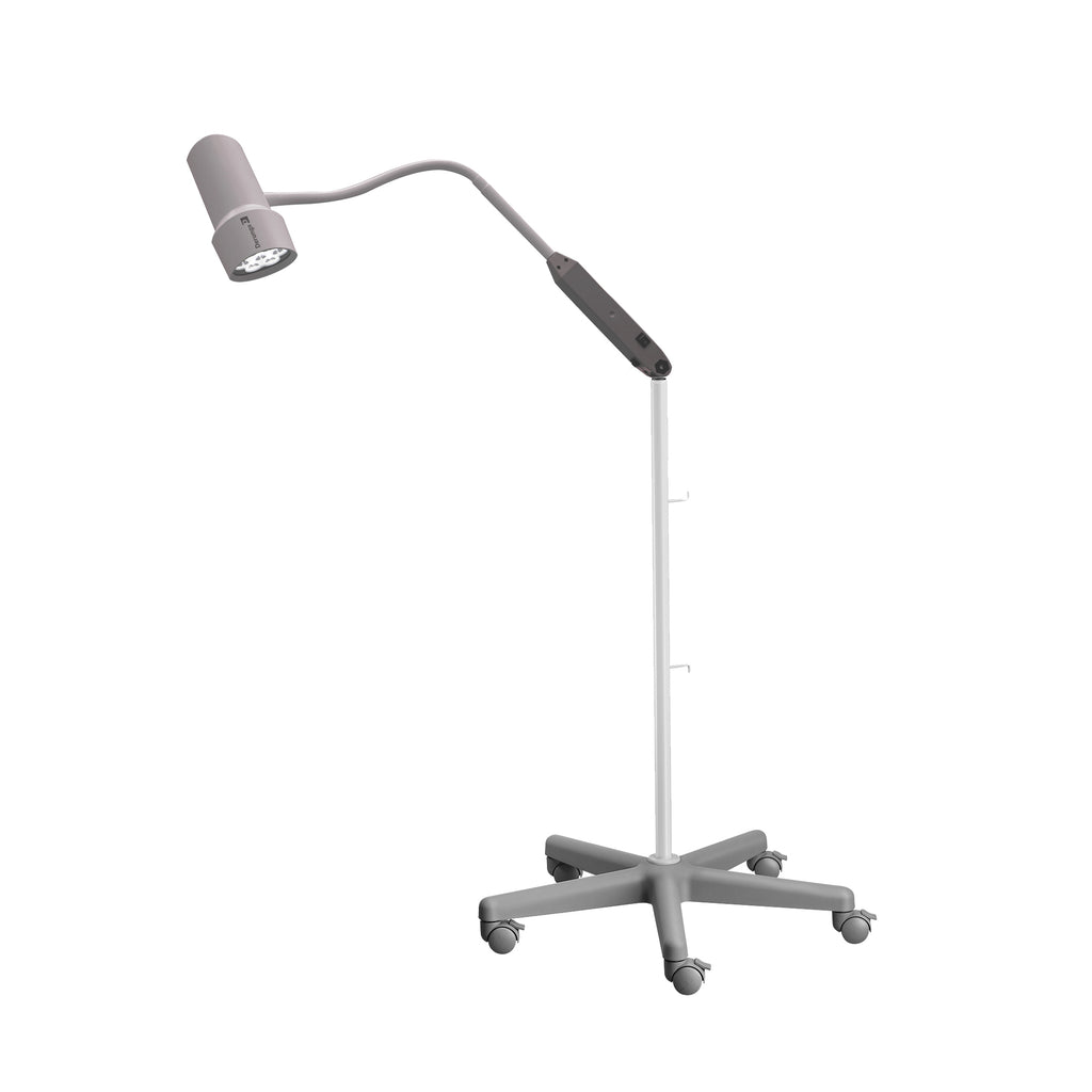 HALUX LED N50 Exam Light-1 P SX, 4400K Gooseneck - Roller Stand