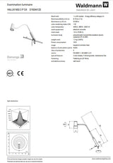 Waldmann HALUX LED N50 Exam Light-3 P SX, Color Changing, Dimming, Gooseneck - Wall Mount Waldmann Lighting