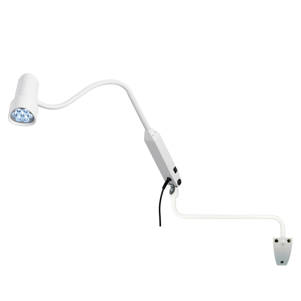 Halux LED N50-3 P SX Exam Light, Gooseneck - Wall Extension Mount