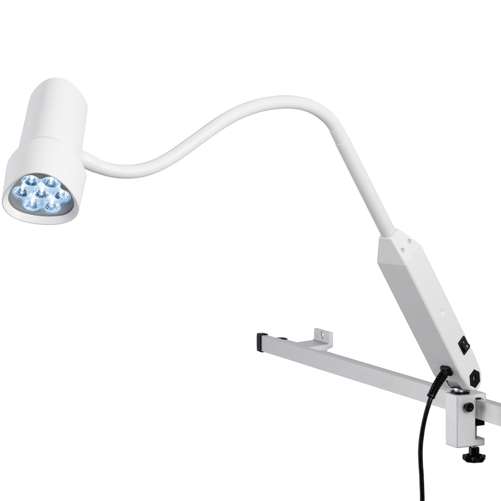 HALUX LED N50 Exam Light-3 P SX, Color Changing, Dimming, Gooseneck - Rail Mount