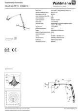 Waldmann HALUX LED N50 Exam Light-1 P FX, 4400K, Double Arm - Roller Stand Waldmann Lighting