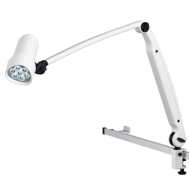 Waldmann HALUX LED N50 Exam Light-1 P FX, 4400K, Double Arm - Rail Mount Waldmann Lighting