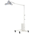 Waldmann TRIANGO LED 100-3 F Minor Procedure Light, battery, 100,000 lux/1M, color change - 3700K, 4300K and 4700K, CRI>96, four dimming levels. With roller stand. Waldmann Lighting