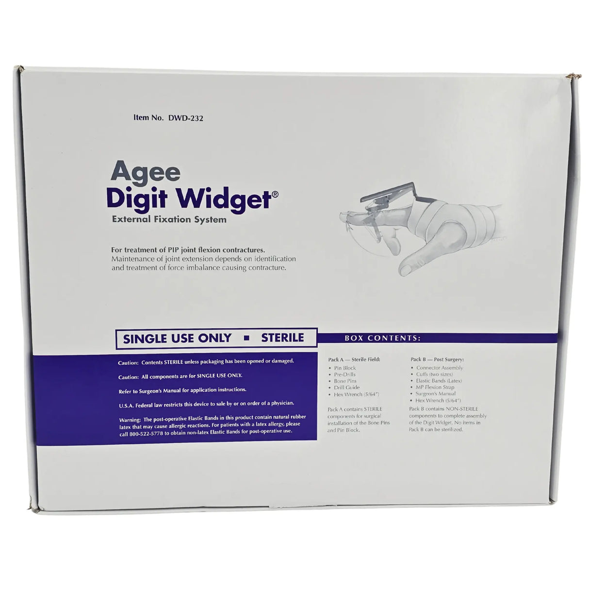 Hand Biomechanics Lab DWD-232 Agee Digit Widget External Fixation System – New Kit Hand Biomechanics Lab