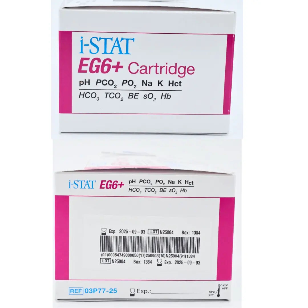 Abbott 03P77-25 i-Stat EG6+ Cartridge BX25 EXP 09/2025 Abbott