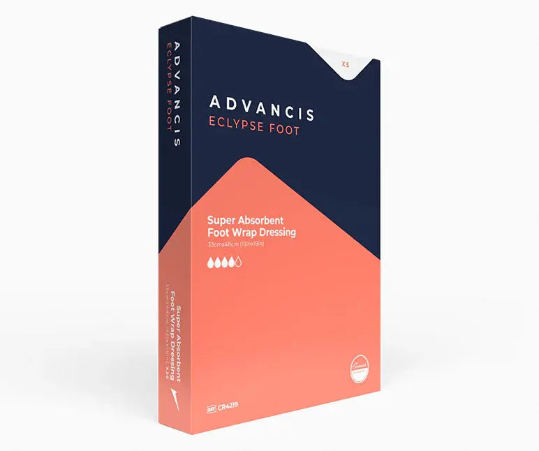Advancis Eclypse Foot Super Absorbent Dressing - Non-Adherent 5 Box Advancis Medical