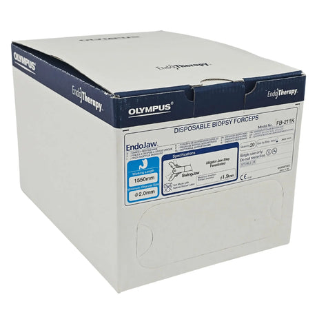 Olympus FB-211K EndoJaw Disposable Gastrointestinal Biopsy Forceps - 2.0mm x 155cm – Box of 20 Olympus