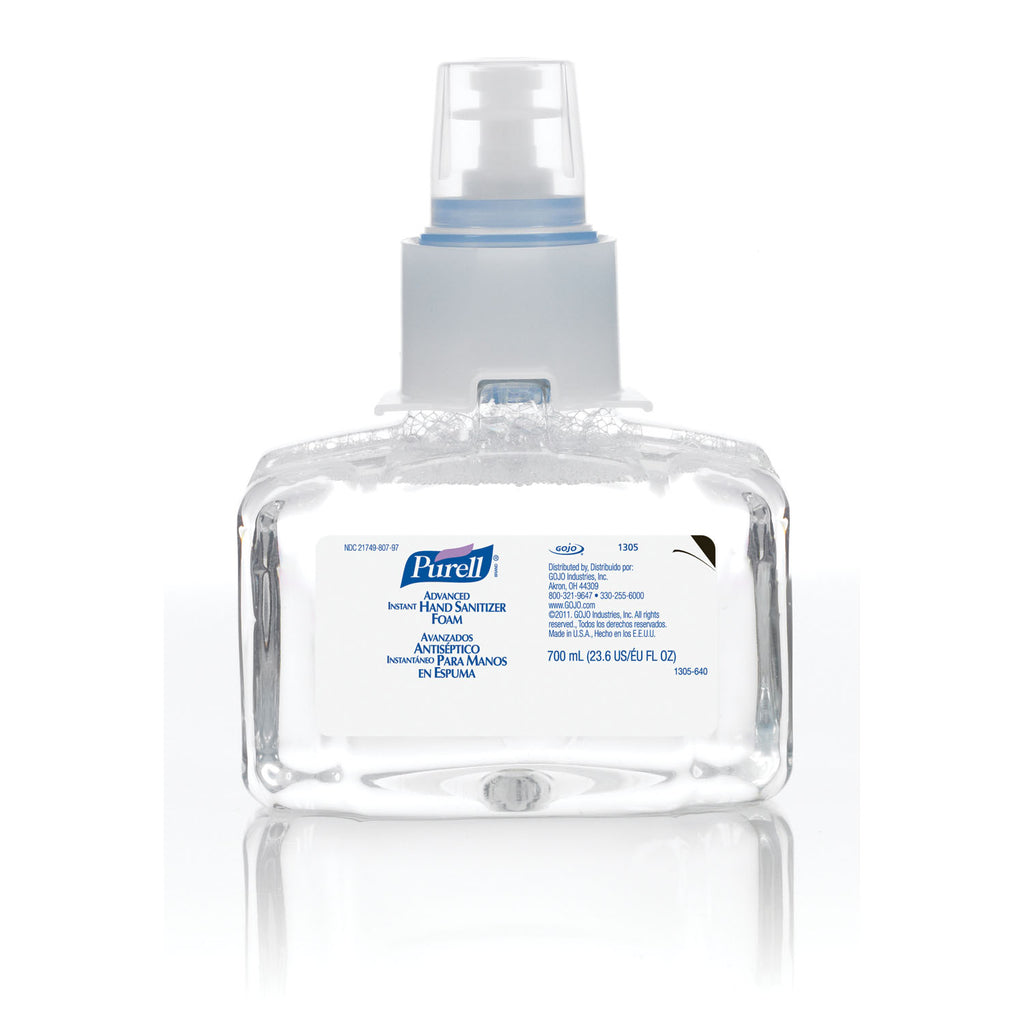 GOJO PURELL LTX-7 ADVANCED INSTANT HAND SANITIZER Instant Hand Sanitizer, Refill, Foam, 700mL, 3/cs (196 cs/plt) (091201)