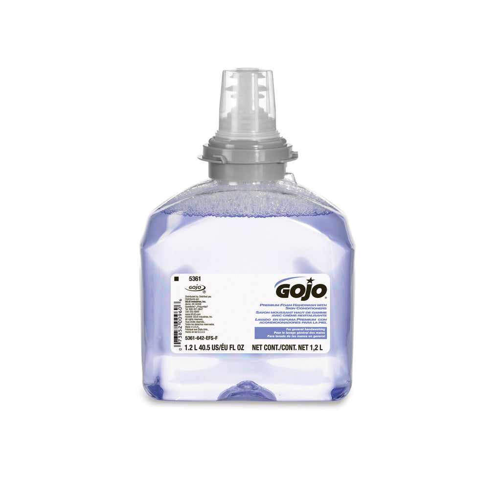 GOJO PREMIUM FOAM ANTIBACTERIAL HANDWASH Premium Foam Handwash with Skin Conditioners, 2/cs