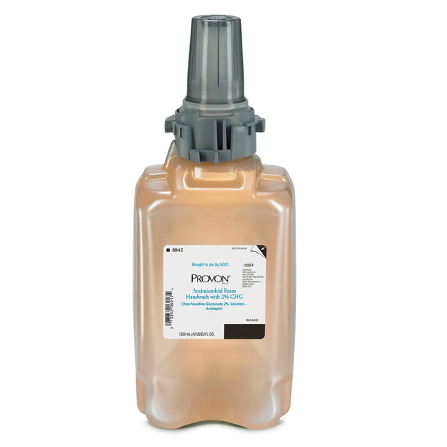 GOJO PROVON FOAMING HANDWASH PROVON ADX 1250 mL, Foaming Antimicrobial Skin Cleanser with 2% CHG, 3/cs GOJO