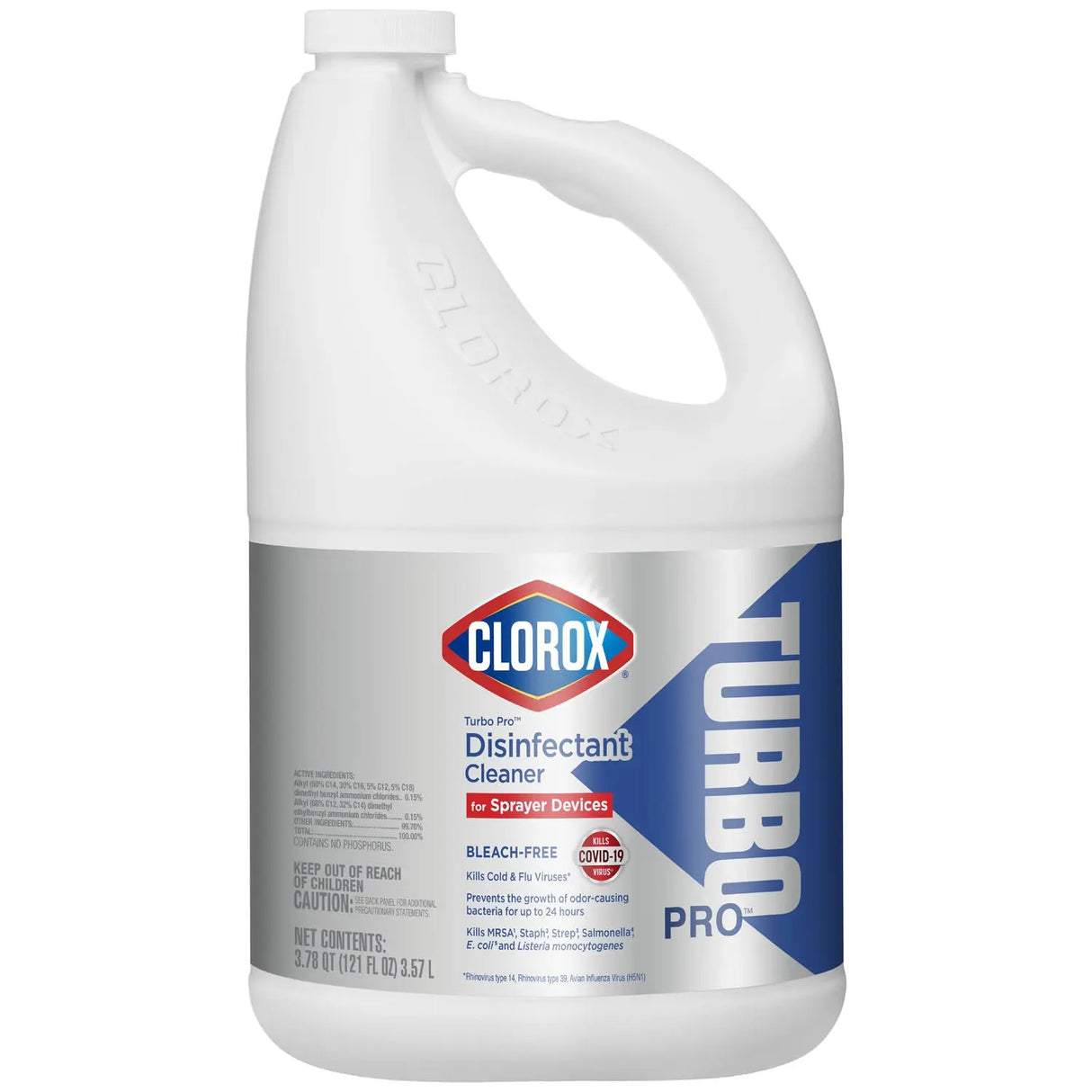 CLOROX TOTAL 360 ELECTROSTATIC SPRAYER Clorox Turbo Pro Disinfectant Cleaner for Sprayer Devices, Bleach-Free, Kills Cold and Flu Viruses Clorox