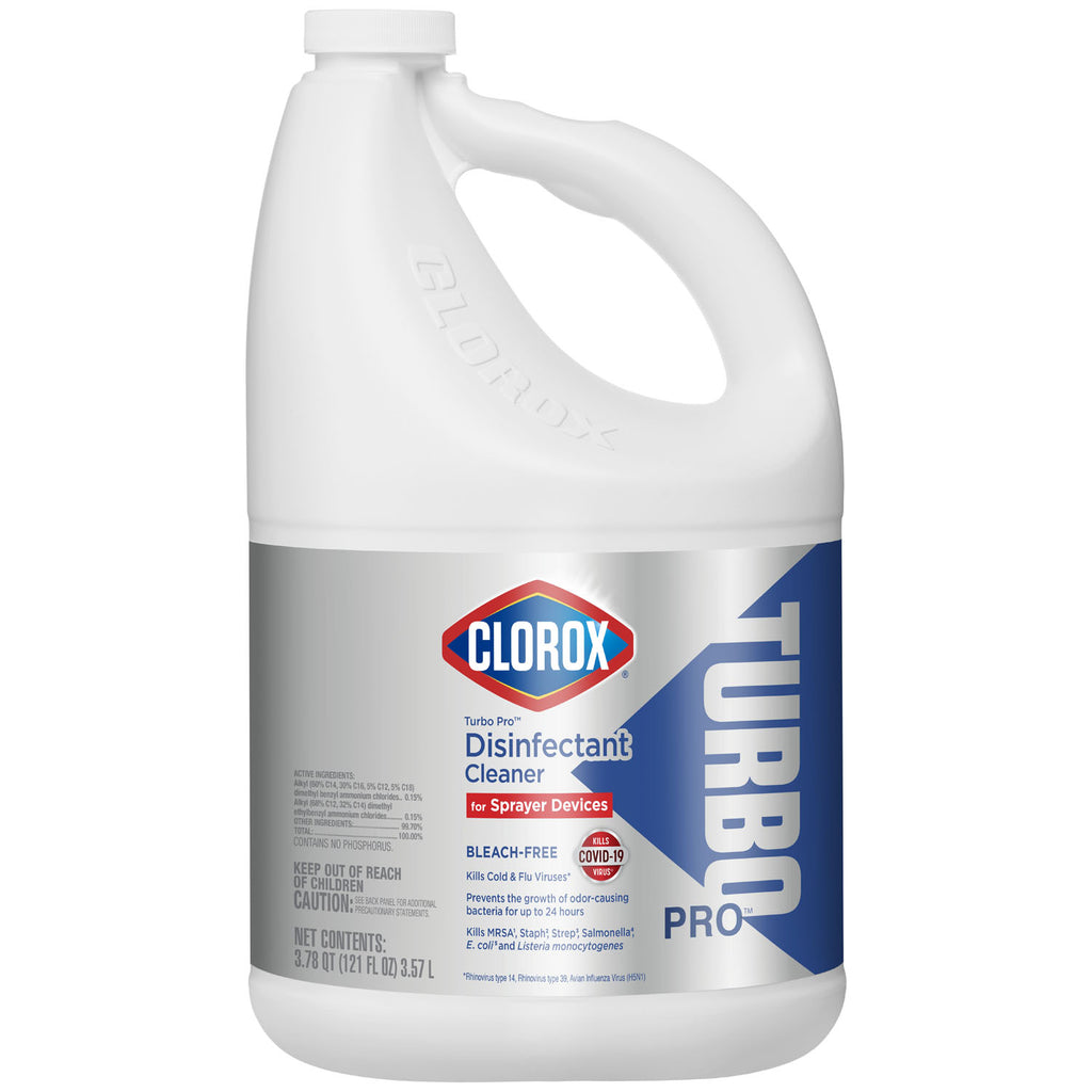 CLOROX TOTAL 360 ELECTROSTATIC SPRAYER Clorox Turbo Pro Disinfectant Cleaner for Sprayer Devices, Bleach-Free, Kills Cold and Flu Viruses