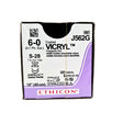 Ethicon J562G Coated VICRYL Violet Braided Absorbable Suture Size 6-0 with S-14 Spatula Needles – Box of 12 Ethicon
