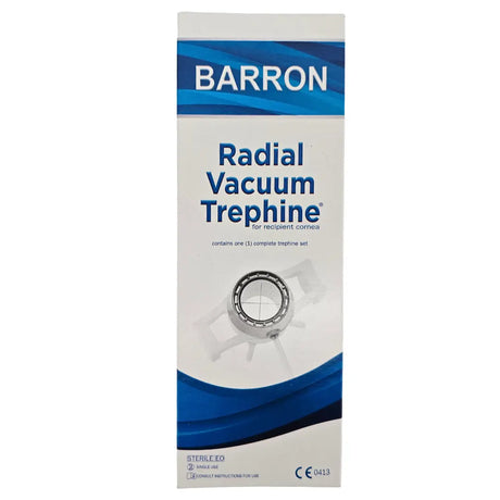 Katena Corza Barron K20-2055 Radial Vacuum Trephine 7.25mm Recipient Bed Katena