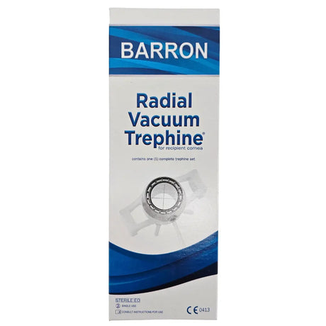 Katena Corza Barron K20-2056 Radial Vacuum Trephine 7.50mm Recipient Bed Katena