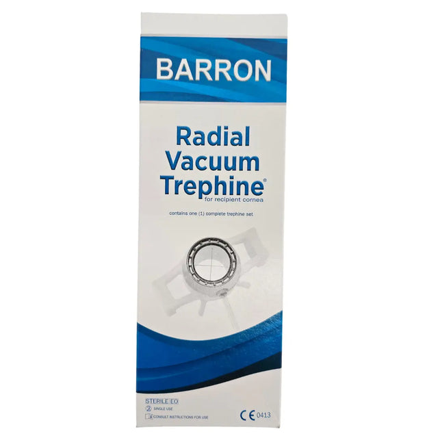 Katena Corza Barron K20-2062 Radial Vacuum Trephine 9.00mm Recipient Bed Katena