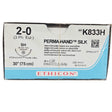 Ethicon Perma-Hand Silk K883H Suture - Black Braided Silk, Nonabsorbable (Box of 36) Ethicon / Johnson & Johnson
