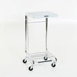 Midcentral Medical MCM-2010 Square Chrome Linen Hamper with Lid Midcentral Medical