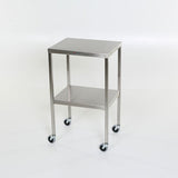 Midcentral Medical MCM-501S to 519S/551S Stainless Steel Instrument Table with Shelf Midcentral Medical