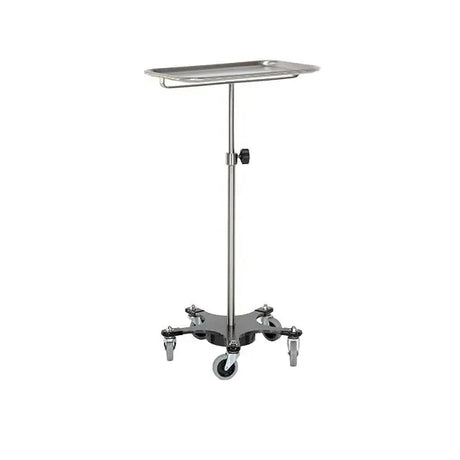 Midcentral Medical MCM-710/711 SS Mayo Stand on Space Saving Base Midcentral Medical